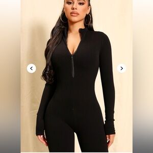 FASHION NOVA NWT Sabrina Snatched Jumpsuit Black XS